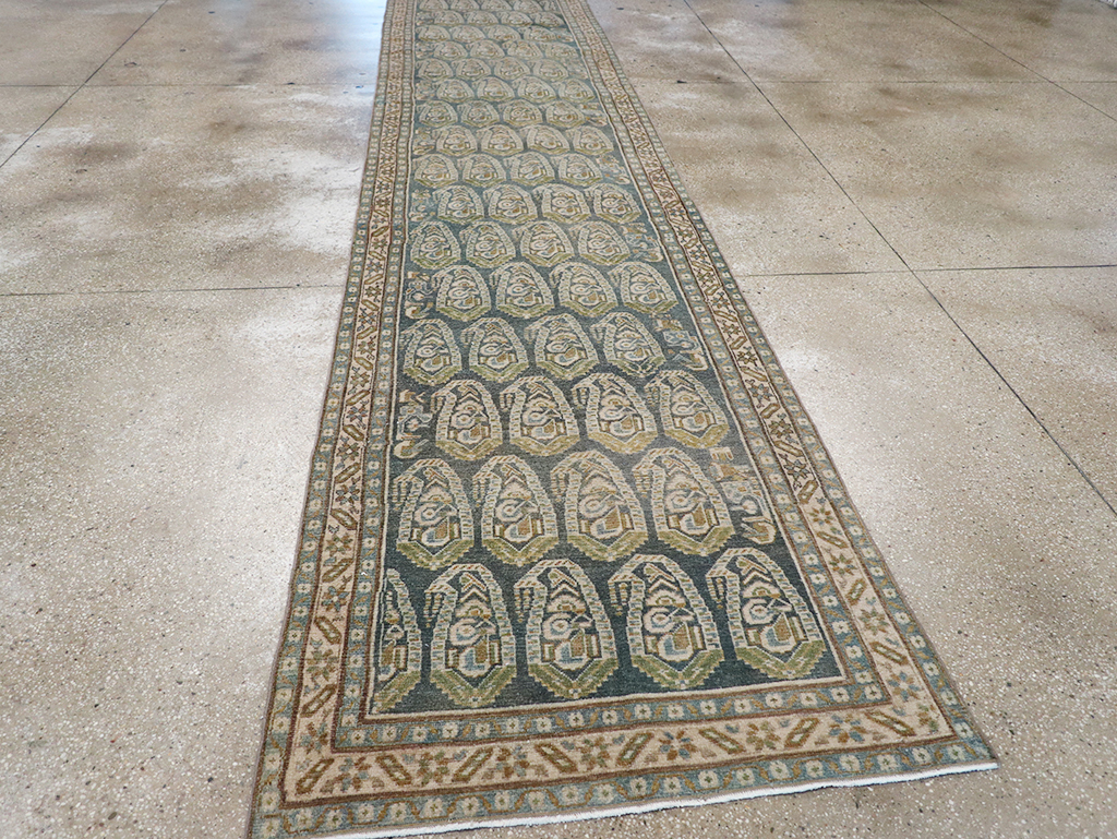 Vintage Persian Malayer Long Runner, No.32752 - Gss