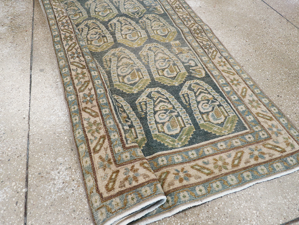 Vintage Persian Malayer Long Runner, No.32752 - Gss