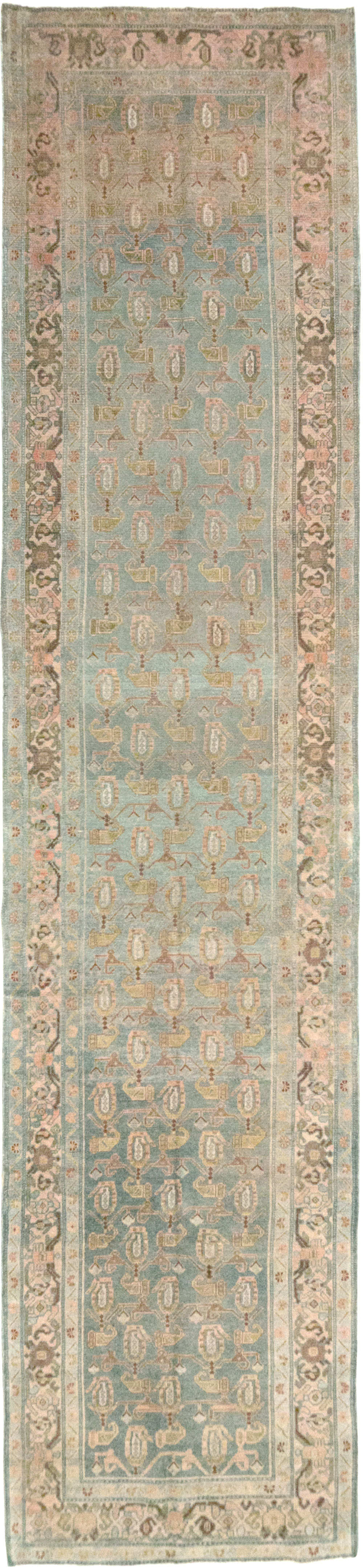 Vintage Persian Malayer Long Runner (Pair: 1 of 2), No.32756 - Gss