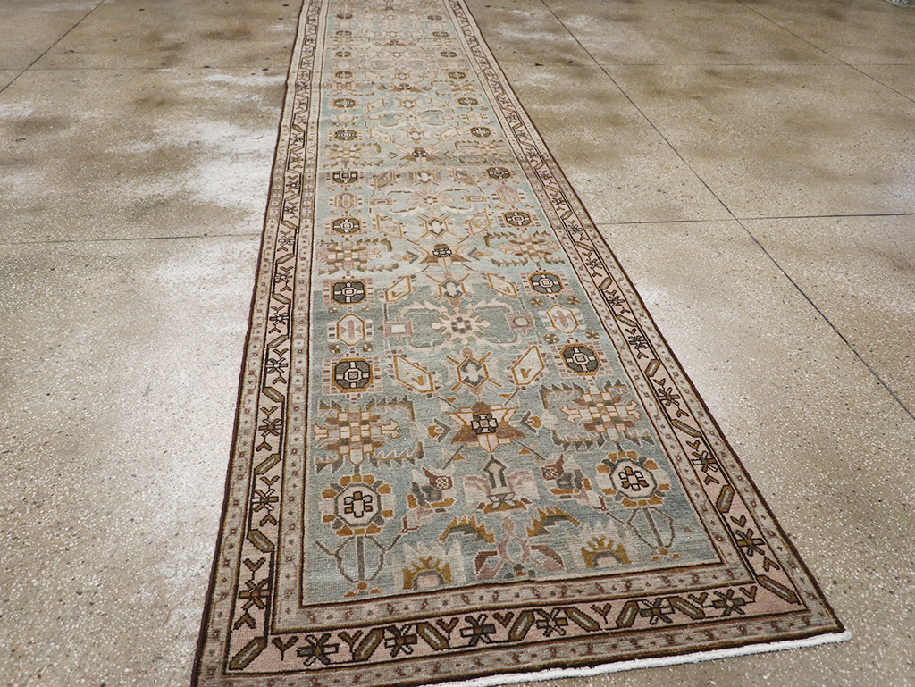 Vintage Persian Malayer Long Runner, No.32757 - Gss