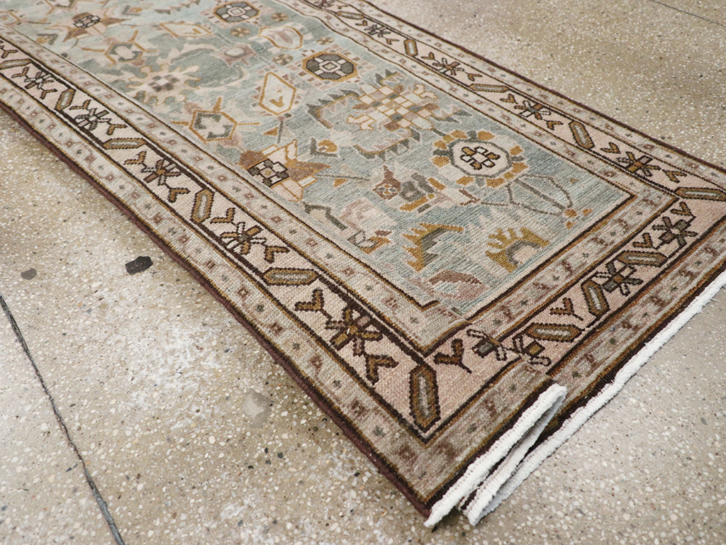 Vintage Persian Malayer Long Runner, No.32757 - Gss