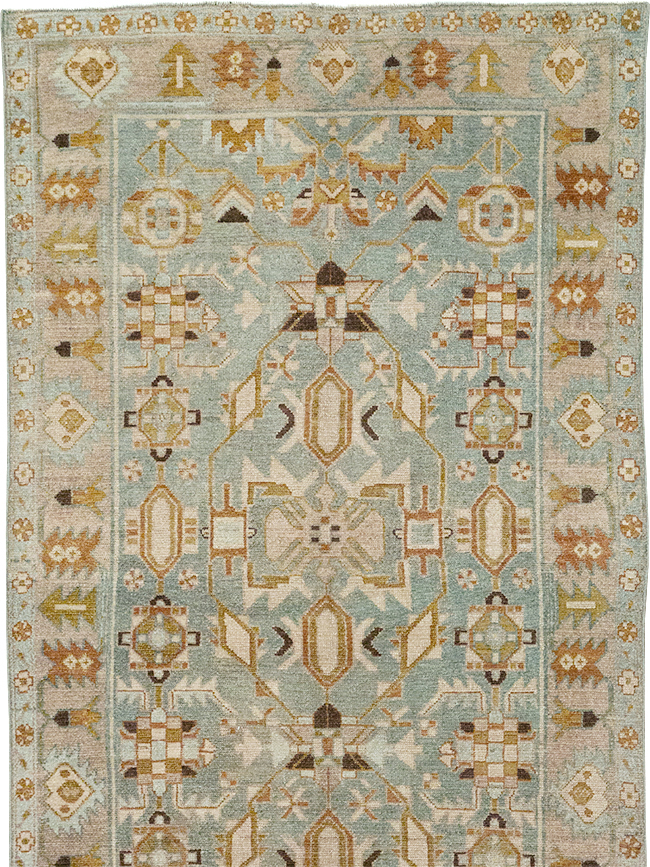 Vintage Persian Malayer Long Runner, No.32759 - Gss