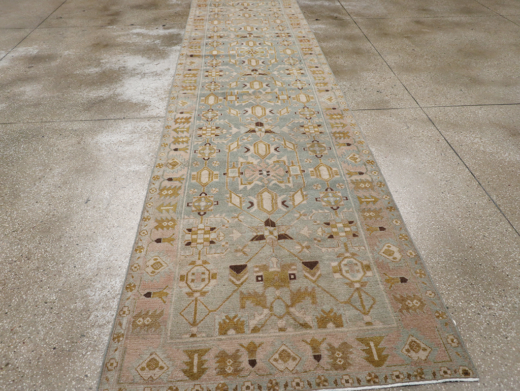 Vintage Persian Malayer Long Runner, No.32759 - Gss