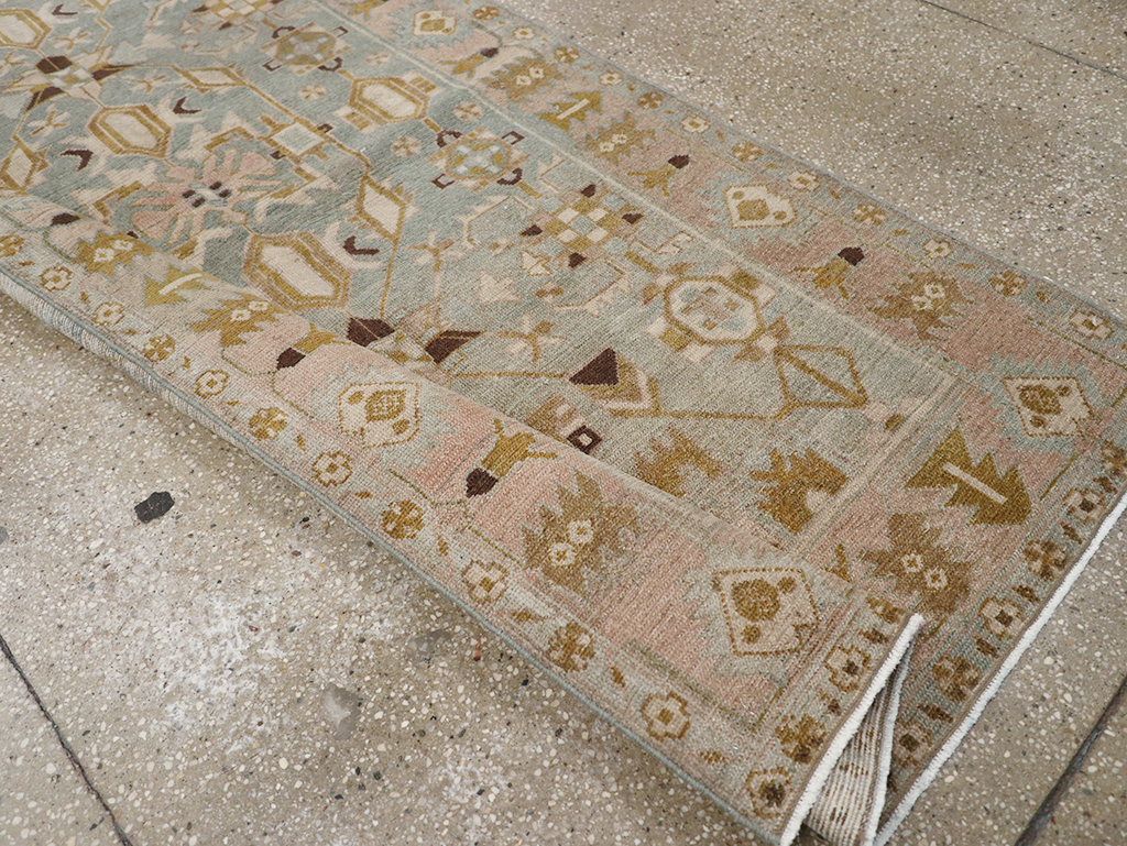 Vintage Persian Malayer Long Runner, No.32759 - Gss