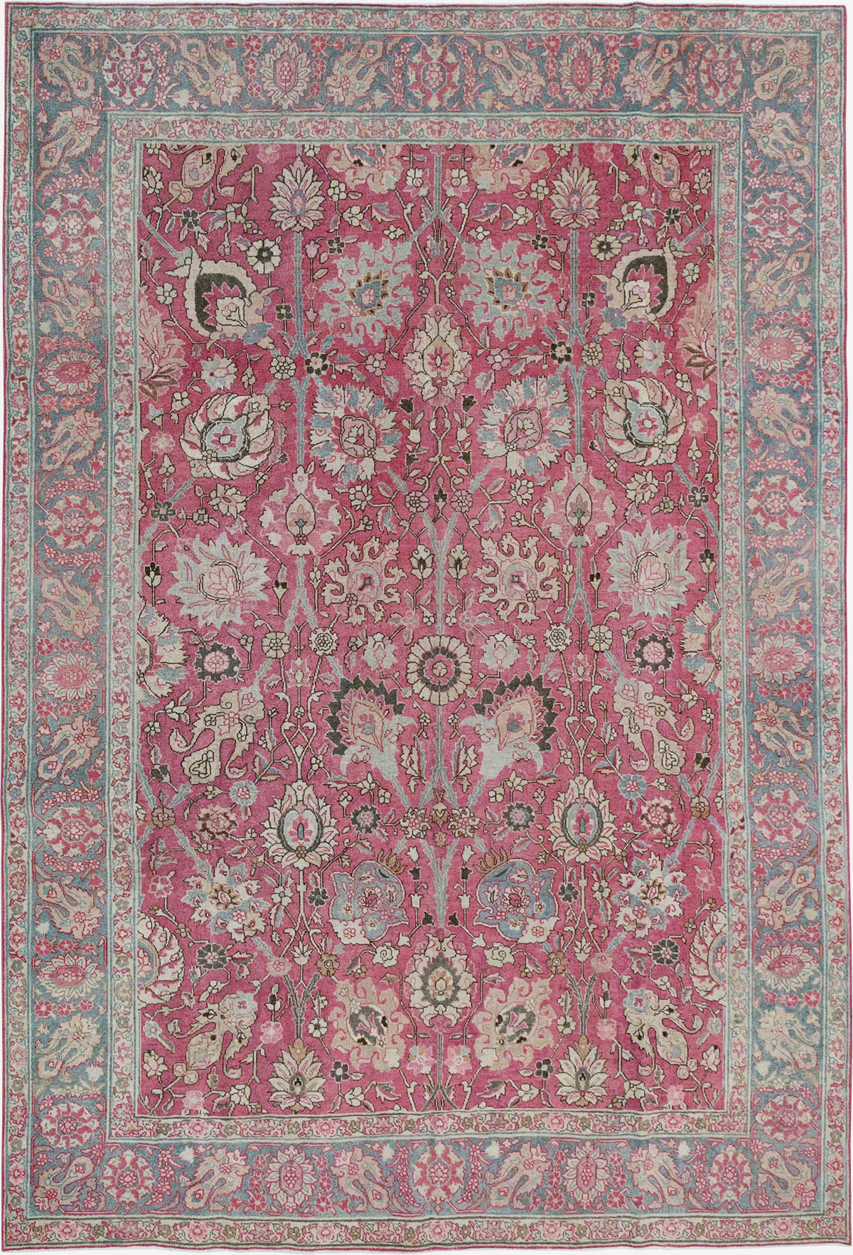 Antique Persian Tabriz Accent Carpet, No.32760 - Gss