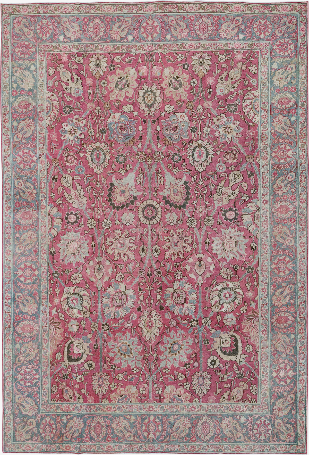 Antique Persian Tabriz Accent Carpet, No.32760 - Gss