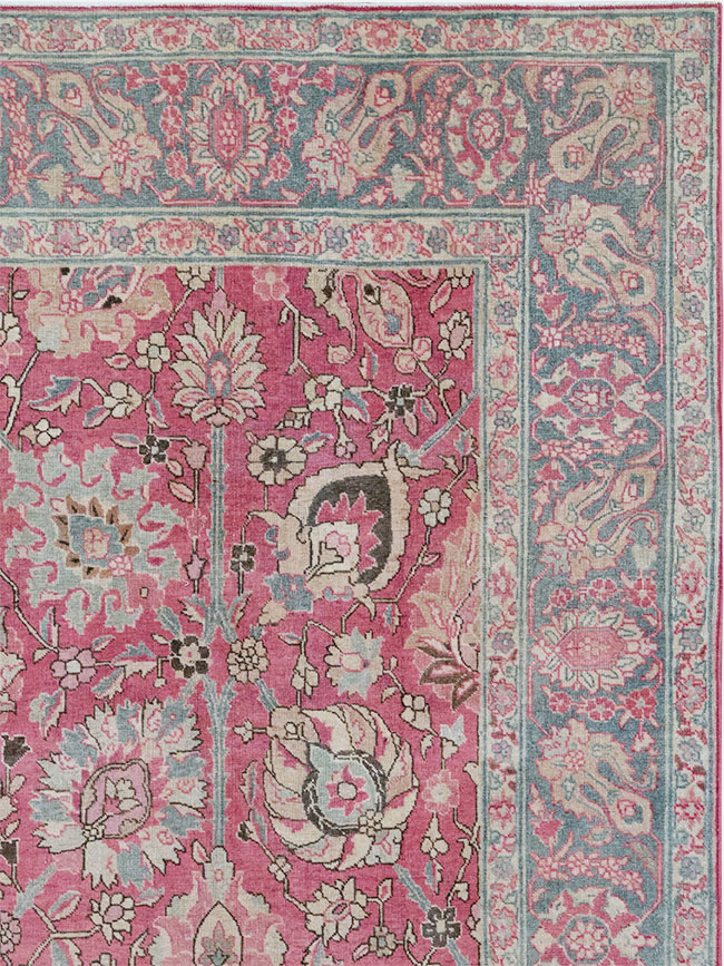 Antique Persian Tabriz Accent Carpet, No.32760 - Gss