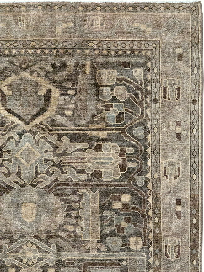 Vintage Persian Malayer Gallery Rug, No.32770 - Gss