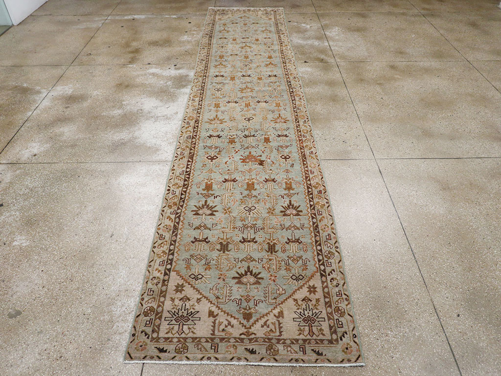 Vintage Persian Malayer Long Runner, No.32772 - Gss