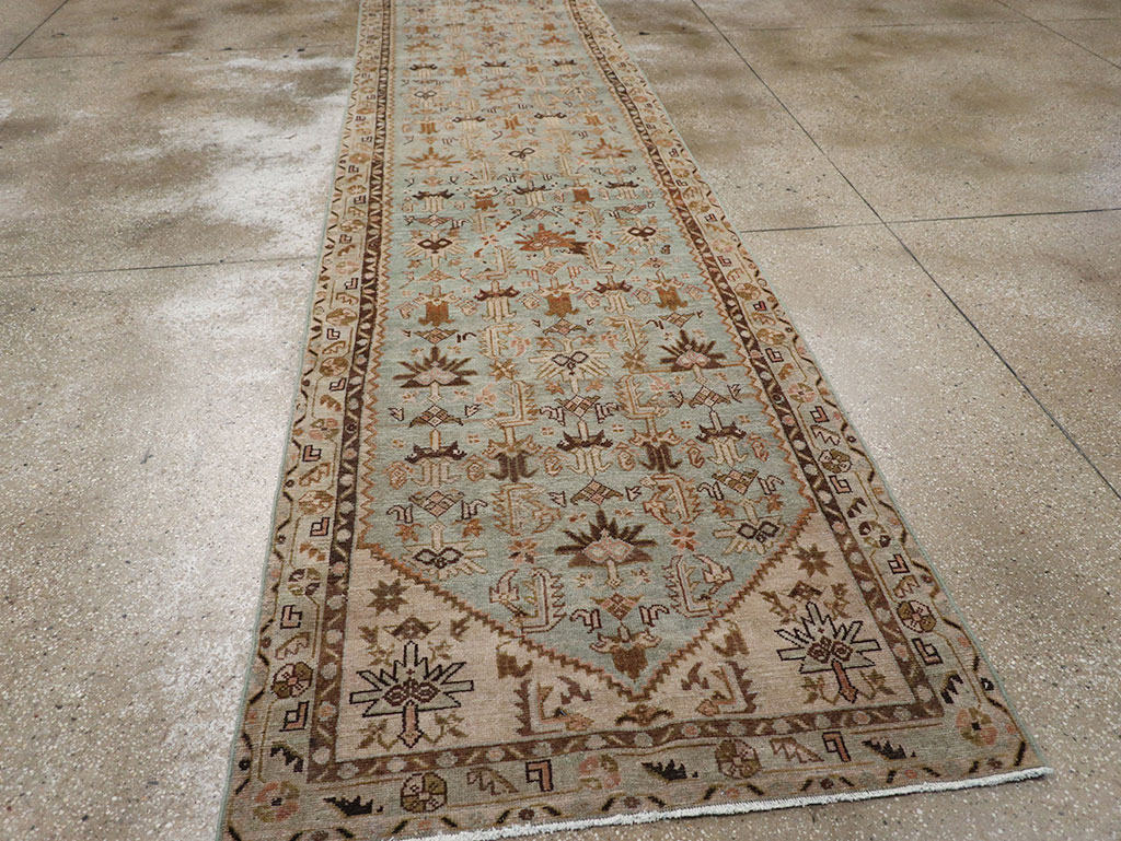 Vintage Persian Malayer Long Runner, No.32772 - Gss