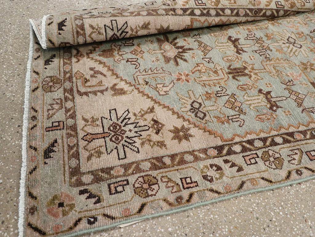 Vintage Persian Malayer Long Runner, No.32772 - Gss