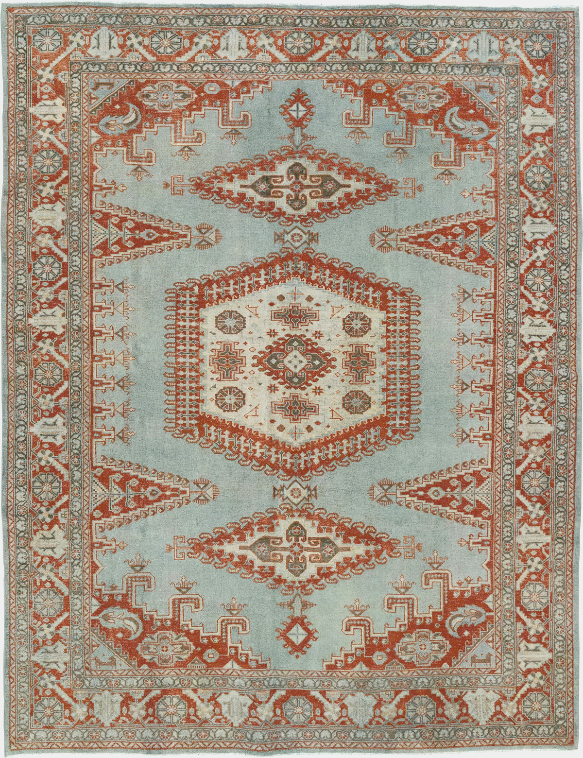 Vintage Persian Veece Accent Carpet, No.32774 - Gss
