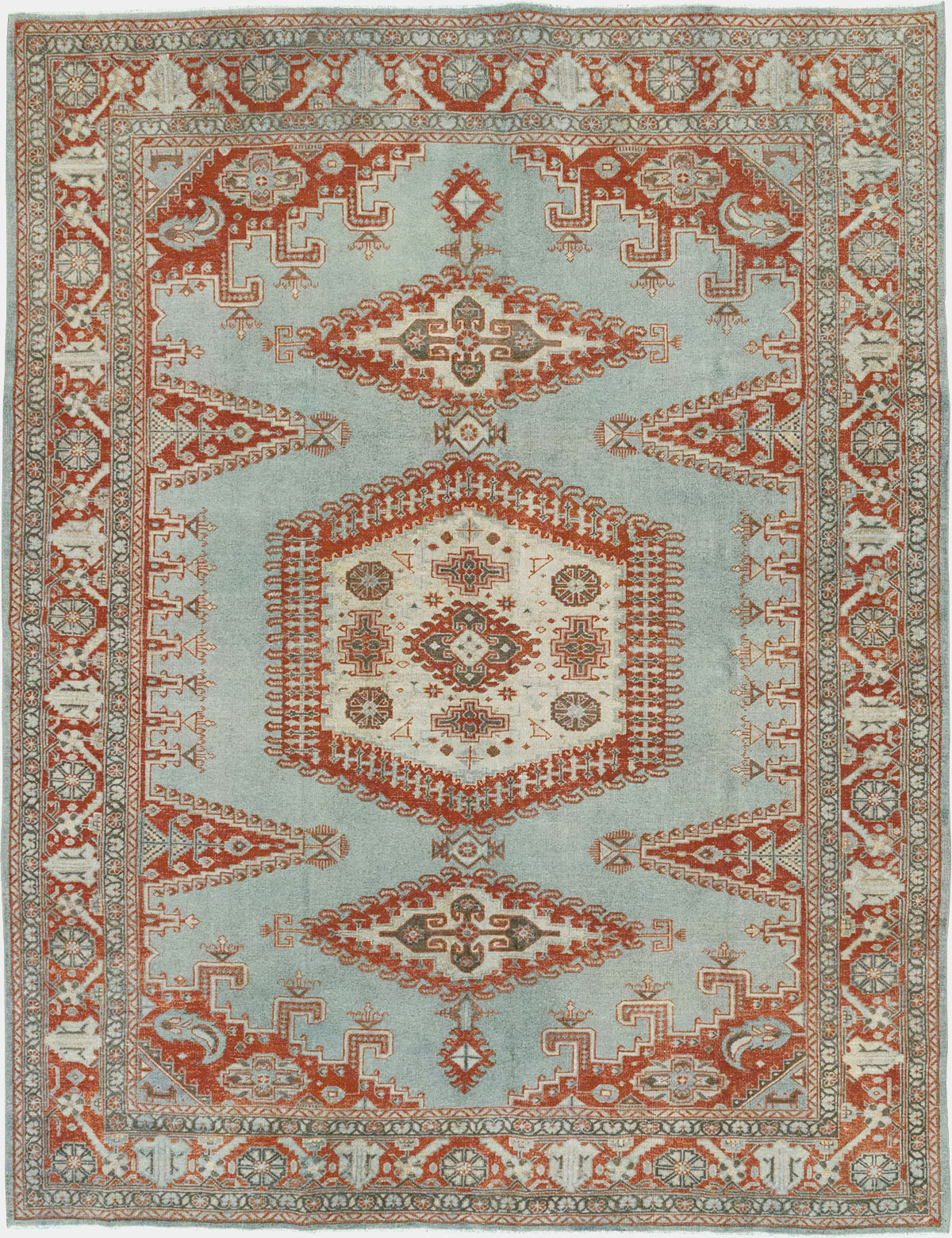 Vintage Persian Veece Accent Carpet, No.32774 - Gss