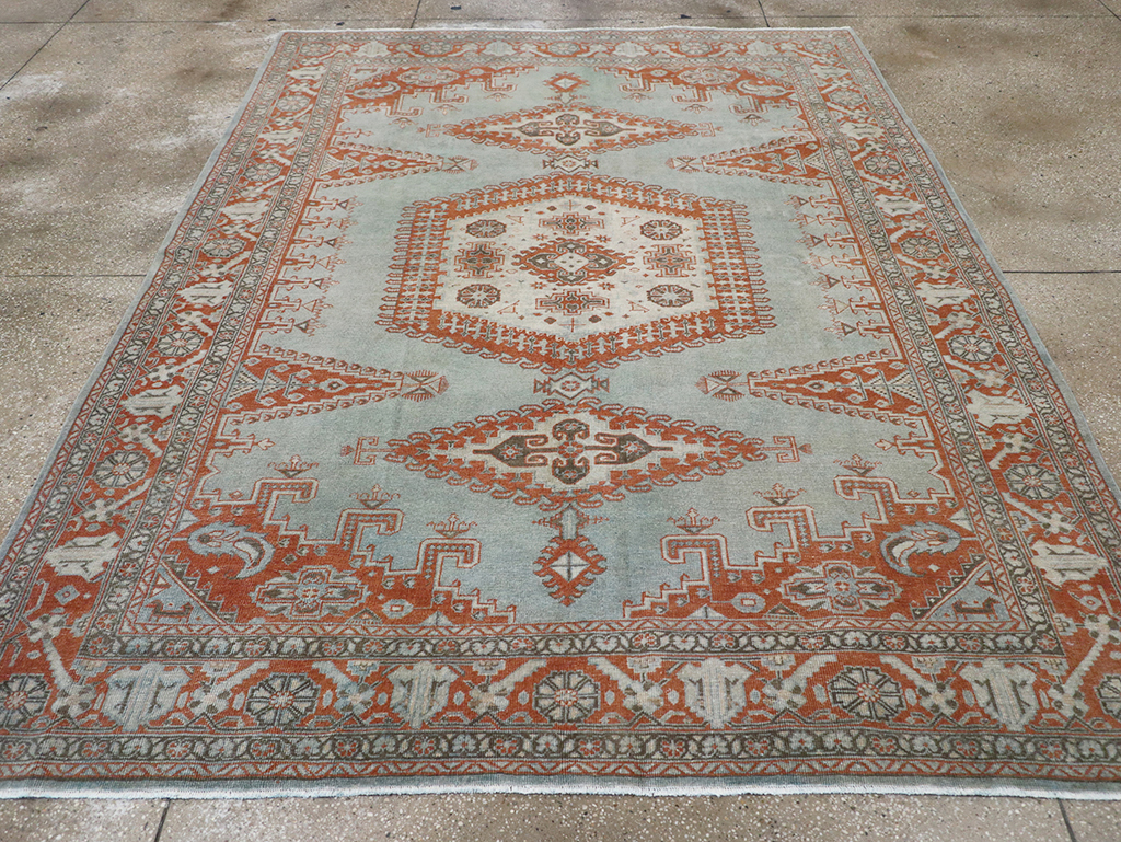 Vintage Persian Veece Accent Carpet, No.32774 - Gss