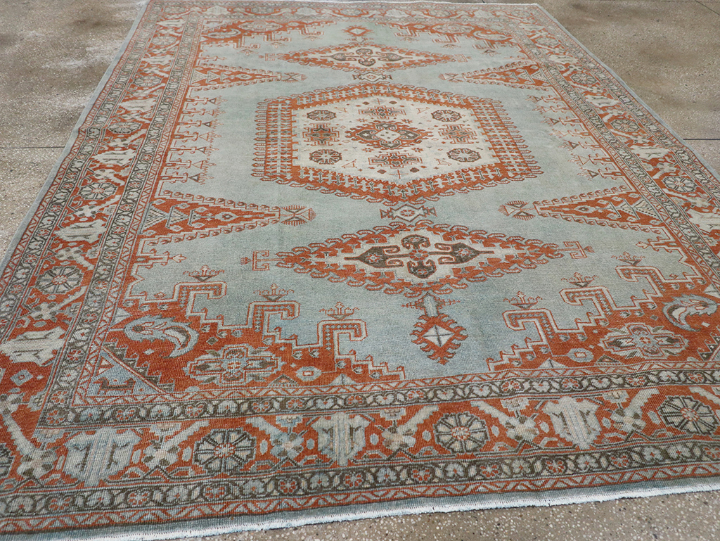 Vintage Persian Veece Accent Carpet, No.32774 - Gss