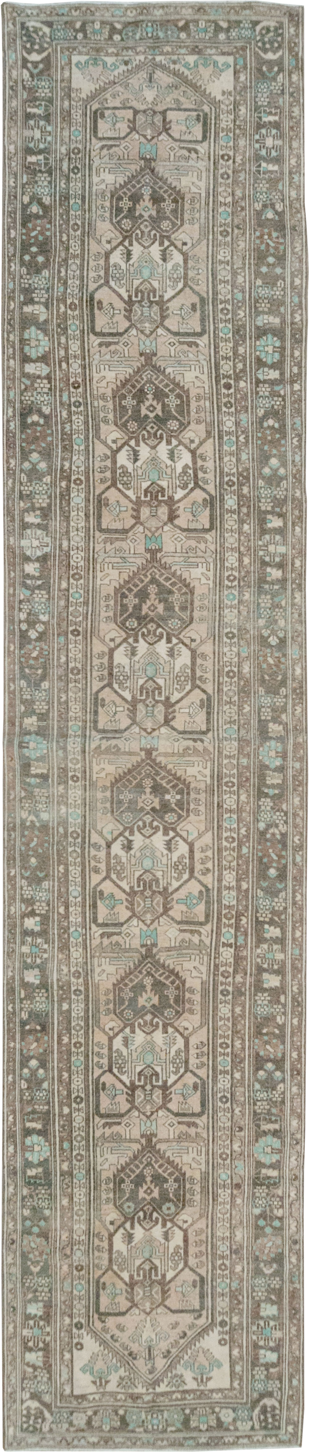 Vintage Persian Malayer Long Runner, No.32776 - Gss