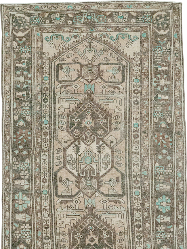 Vintage Persian Malayer Long Runner, No.32776 - Gss