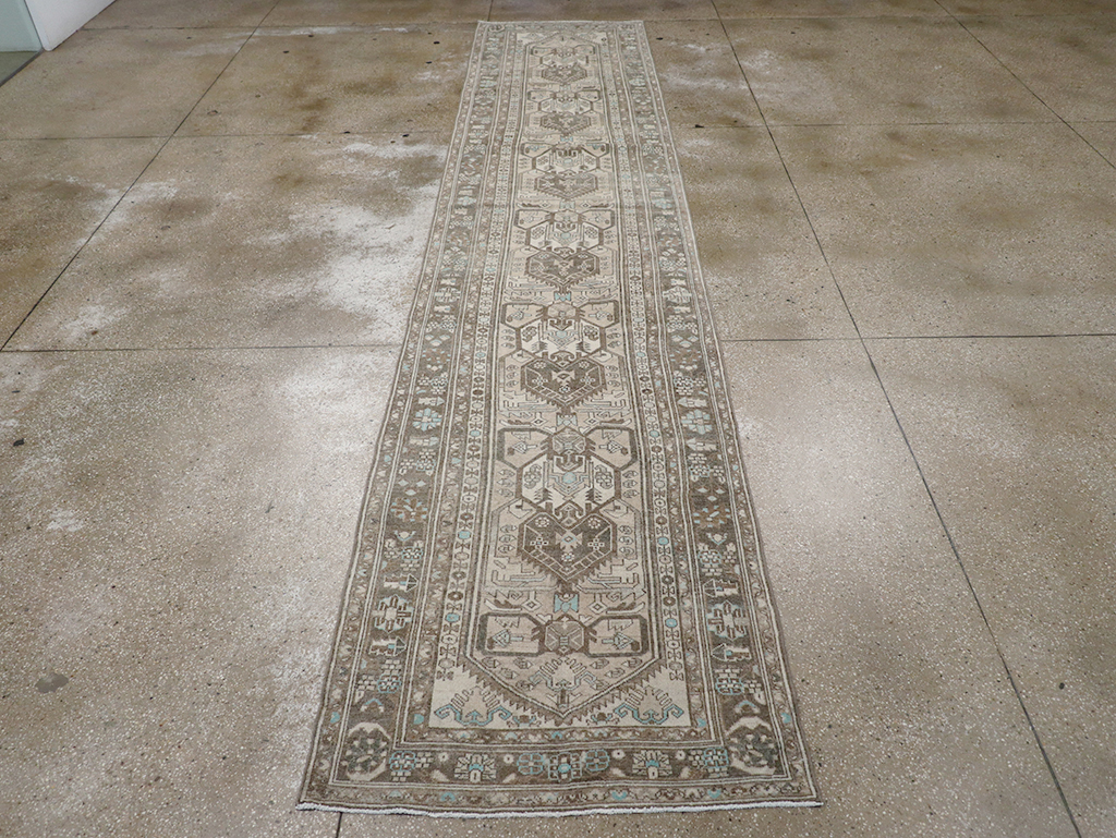 Vintage Persian Malayer Long Runner, No.32776 - Gss