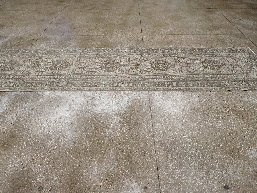 Vintage Persian Malayer Long Runner, No.32776 - Gss