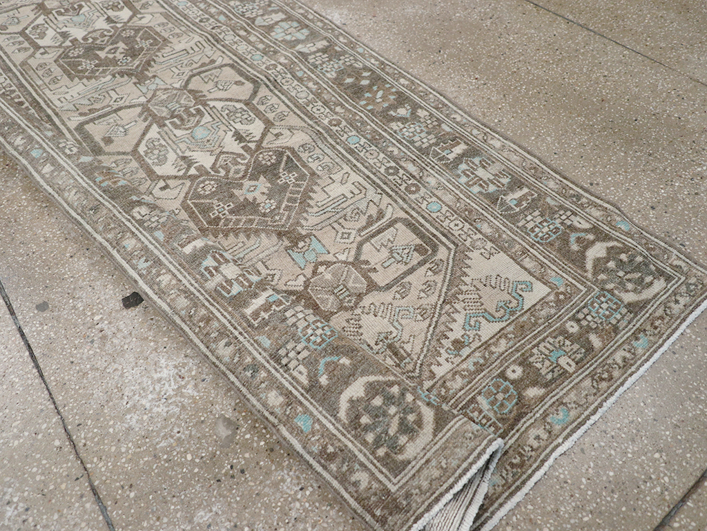 Vintage Persian Malayer Long Runner, No.32776 - Gss