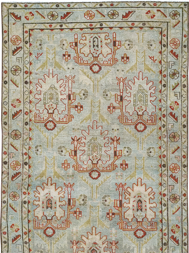 Vintage Persian Malayer Long Runner, No.32779 - Gss