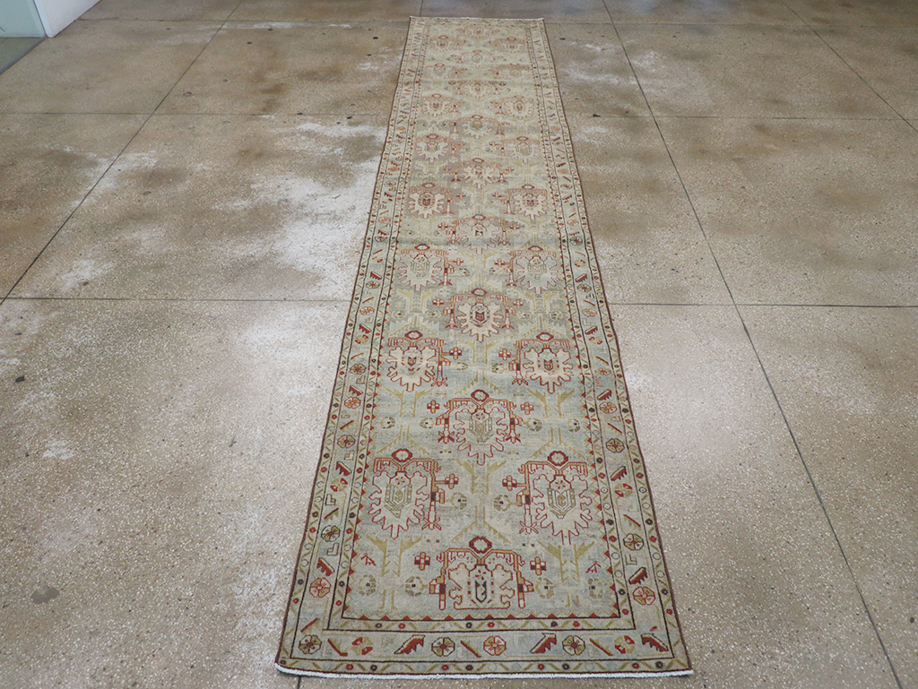 Vintage Persian Malayer Long Runner, No.32779 - Gss