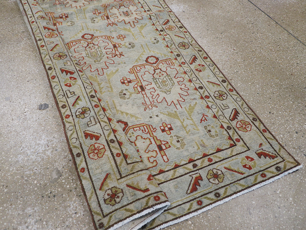 Vintage Persian Malayer Long Runner, No.32779 - Gss