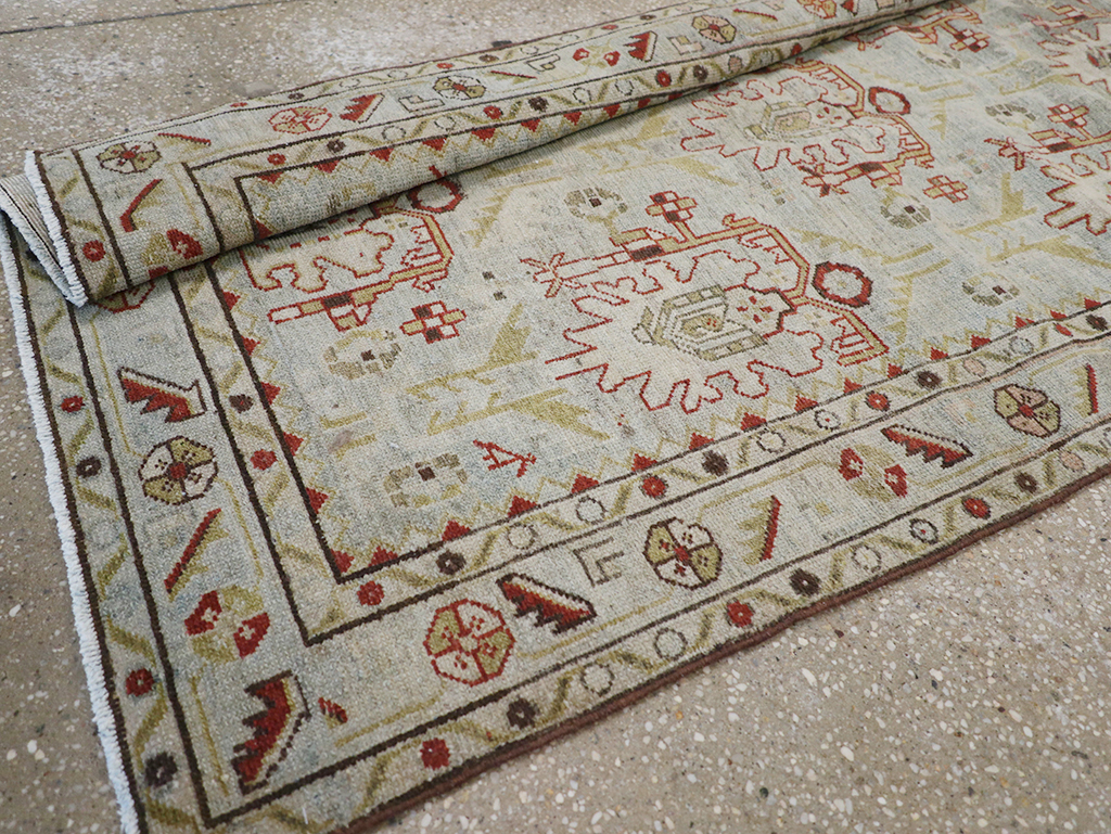 Vintage Persian Malayer Long Runner, No.32779 - Gss