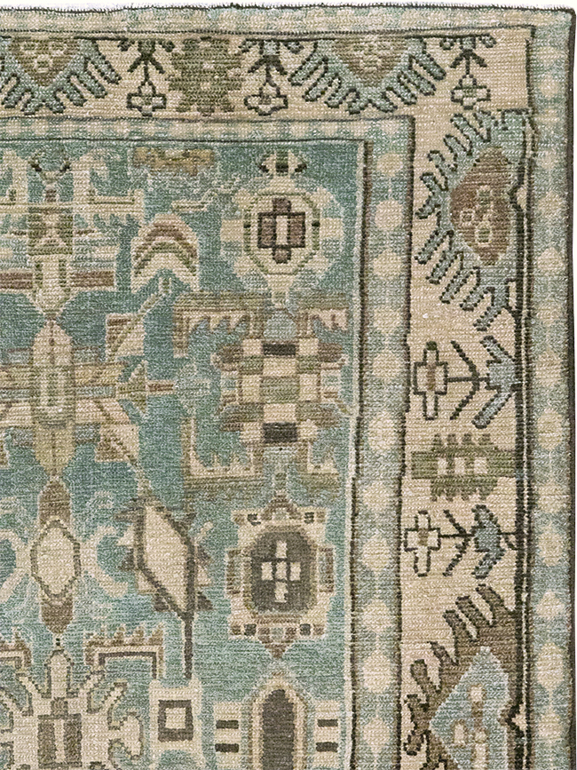 Vintage Persian Malayer Throw Rug, No.32789 - Gss