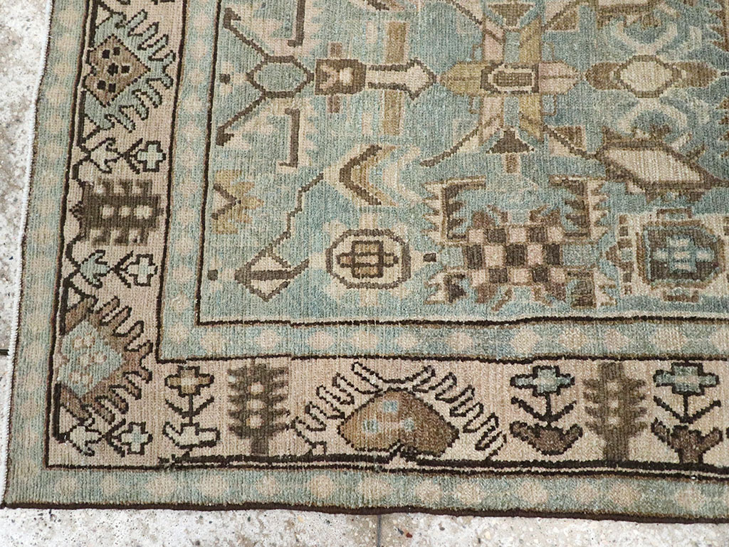 Vintage Persian Malayer Throw Rug, No.32789 - Gss