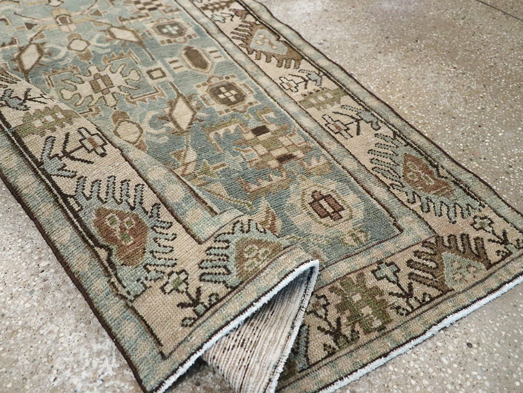 Vintage Persian Malayer Throw Rug, No.32789 - Gss