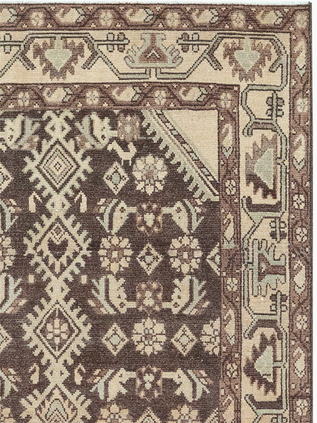 Vintage Persian Malayer Throw Rug, No.32790 - Gss