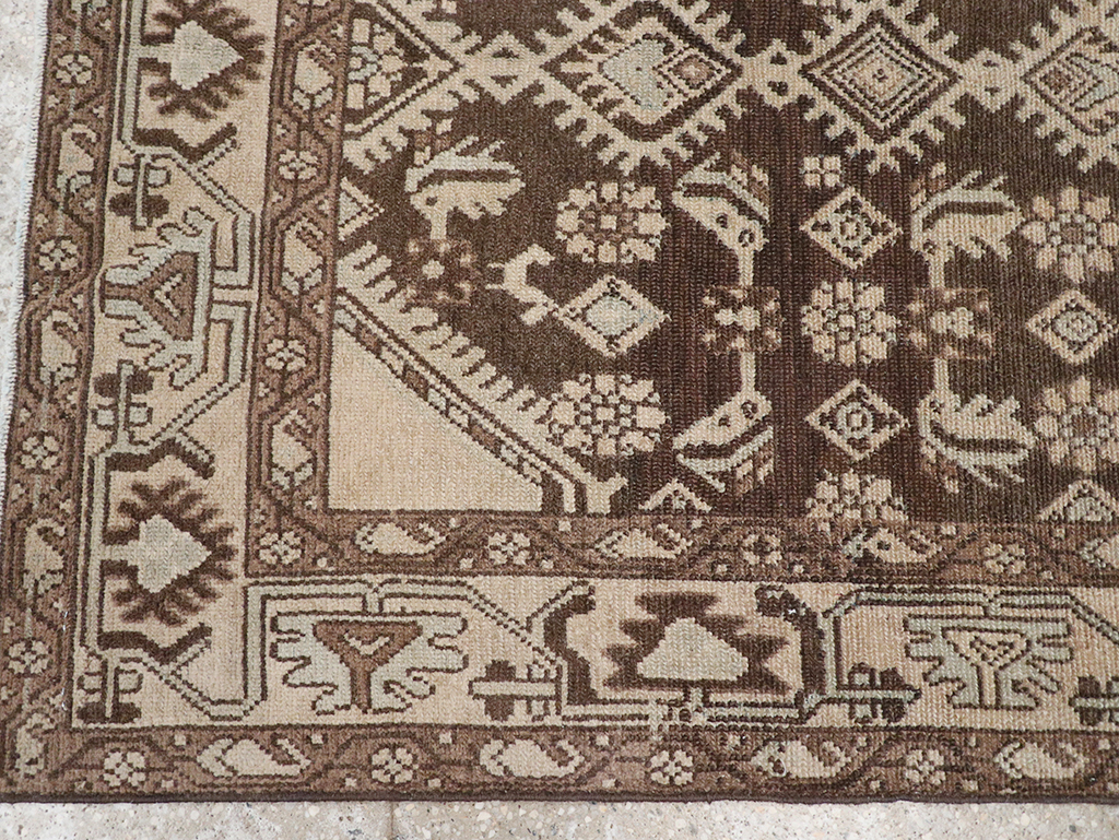 Vintage Persian Malayer Throw Rug, No.32790 - Gss