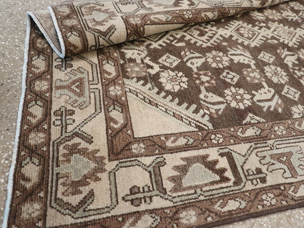 Vintage Persian Malayer Throw Rug, No.32790 - Gss