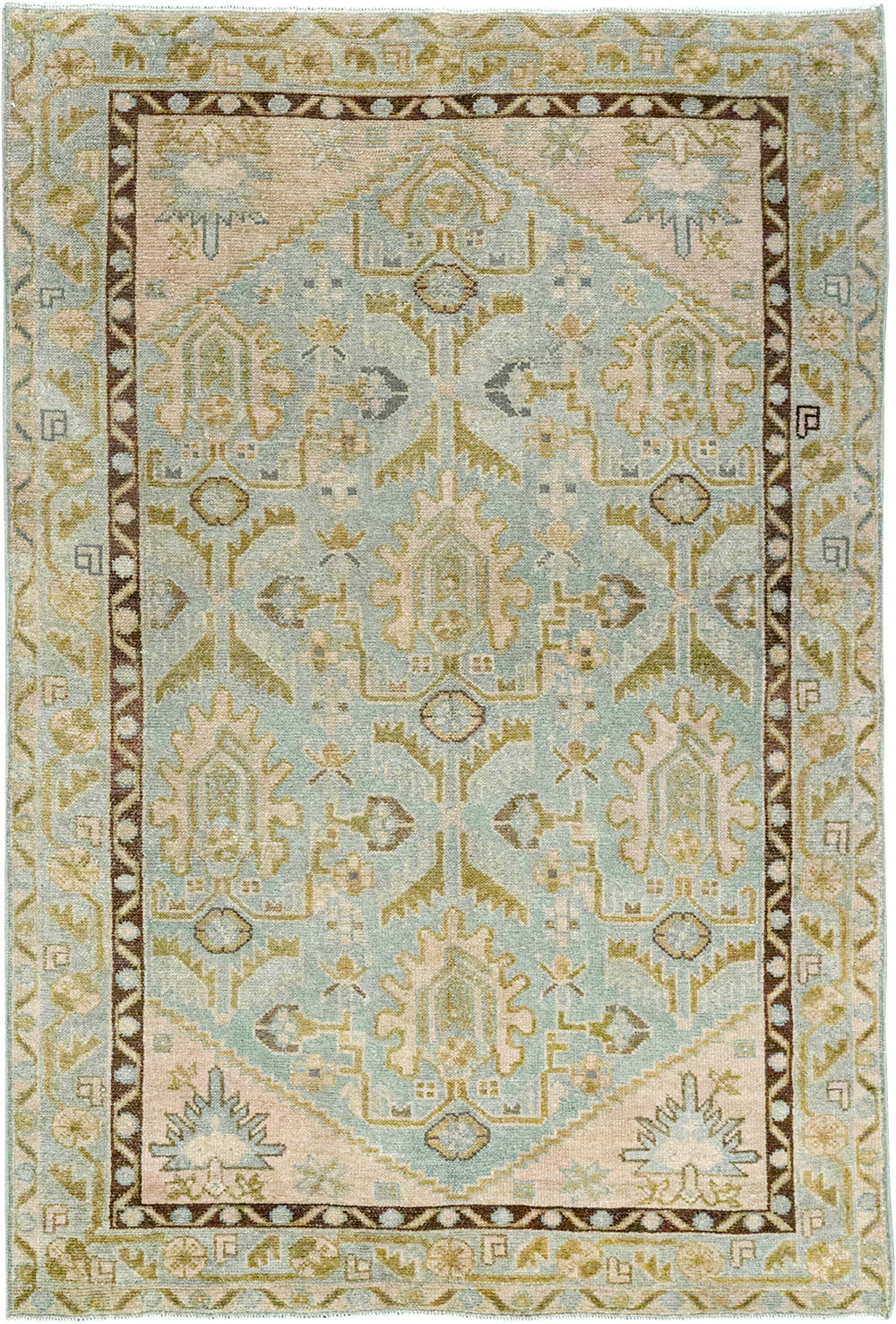 Vintage Persian Malayer Throw Rug, No.32791 - Gss
