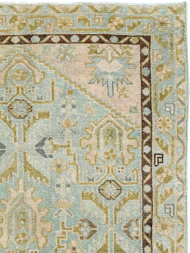 Vintage Persian Malayer Throw Rug, No.32791 - Gss