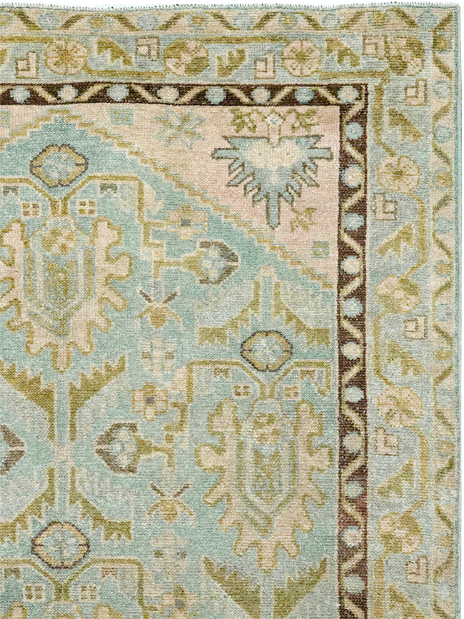 Vintage Persian Malayer Throw Rug, No.32791 - Gss