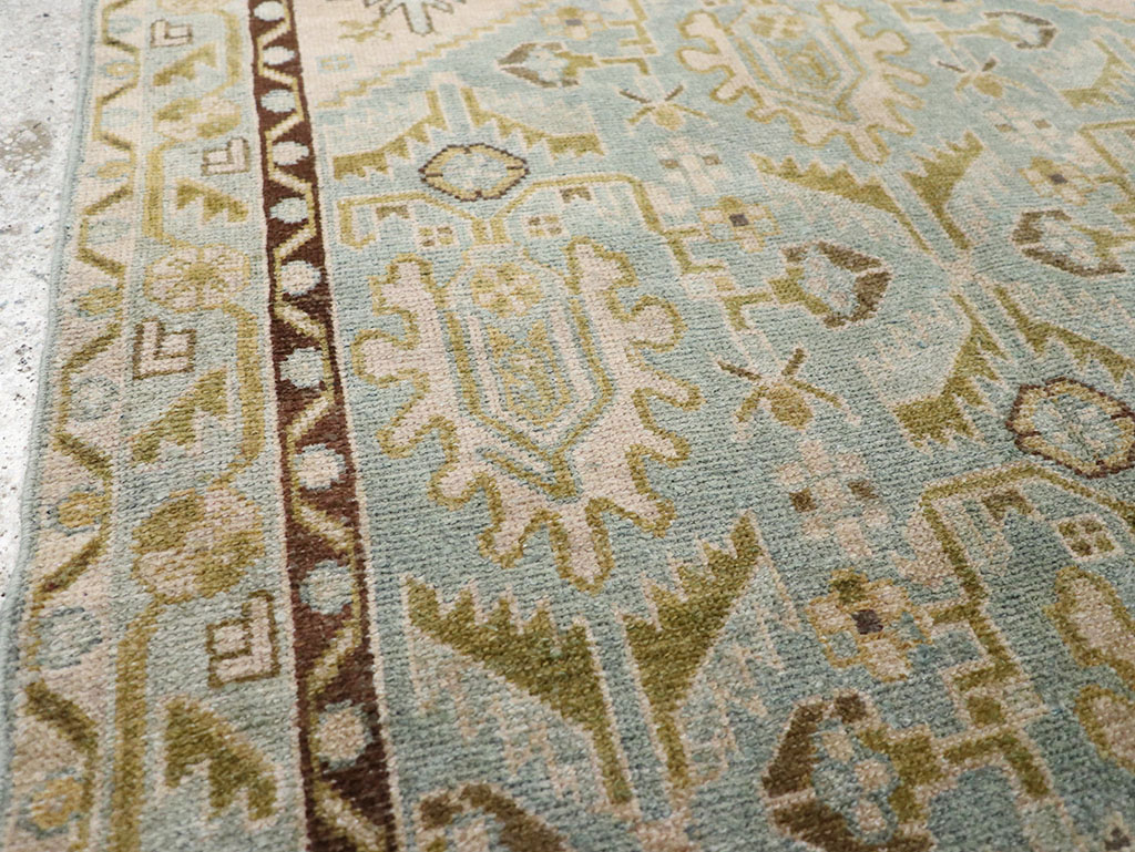 Vintage Persian Malayer Throw Rug, No.32791 - Gss