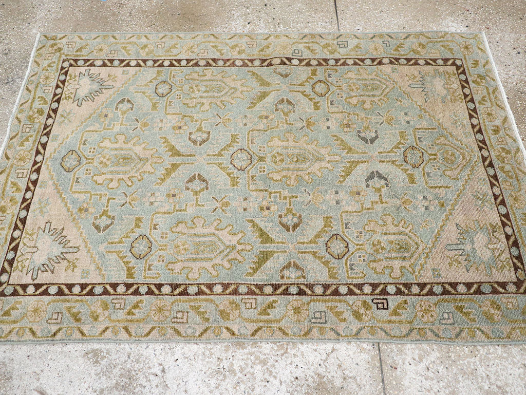 Vintage Persian Malayer Throw Rug, No.32791 - Gss