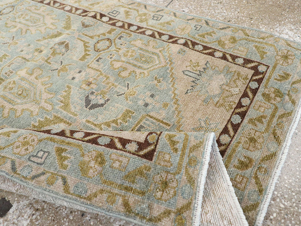 Vintage Persian Malayer Throw Rug, No.32791 - Gss