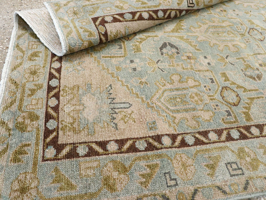 Vintage Persian Malayer Throw Rug, No.32791 - Gss