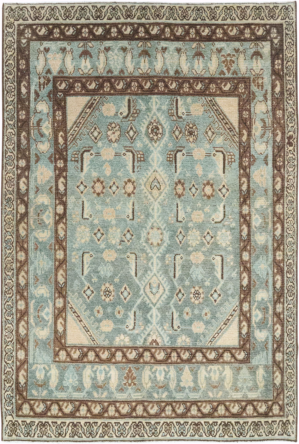 Vintage Persian Malayer Throw Rug, No.32792 - Gss