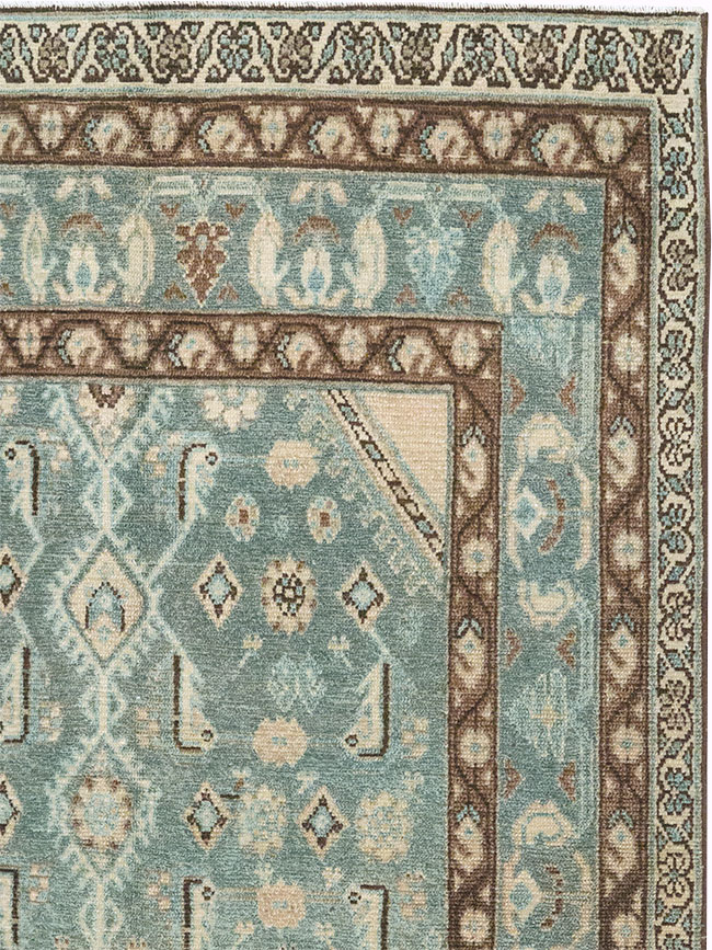 Vintage Persian Malayer Throw Rug, No.32792 - Gss