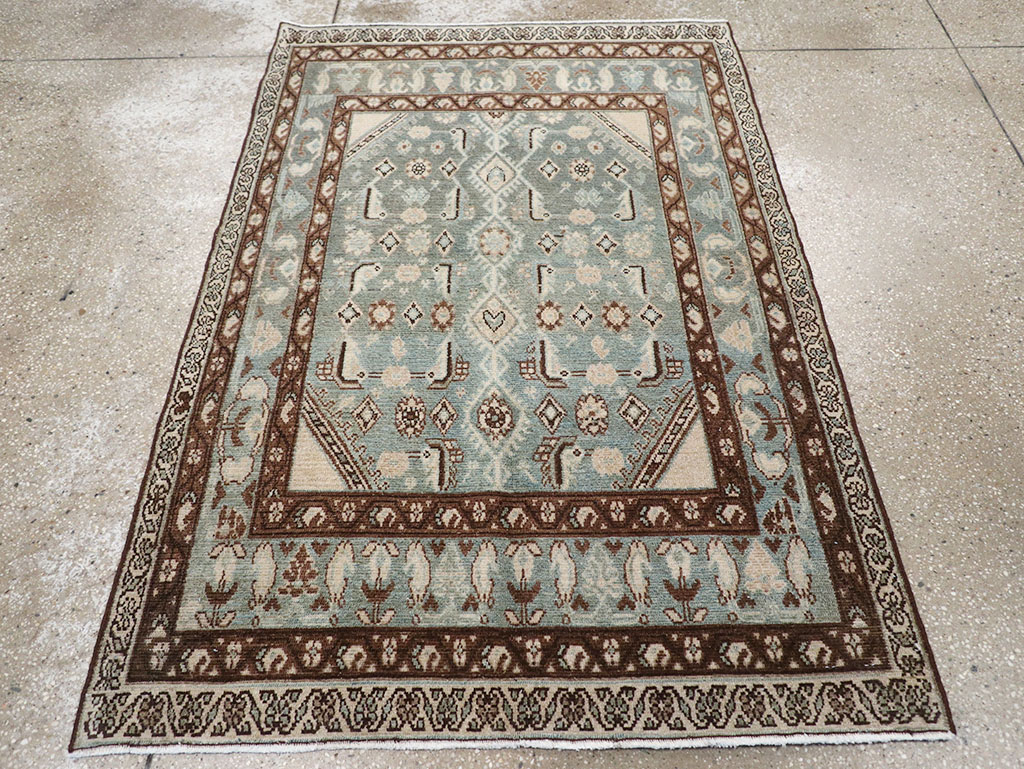 Vintage Persian Malayer Throw Rug, No.32792 - Gss