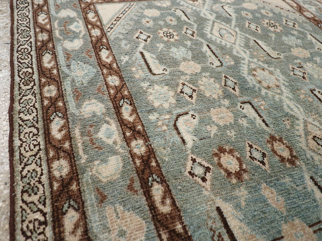 Vintage Persian Malayer Throw Rug, No.32792 - Gss