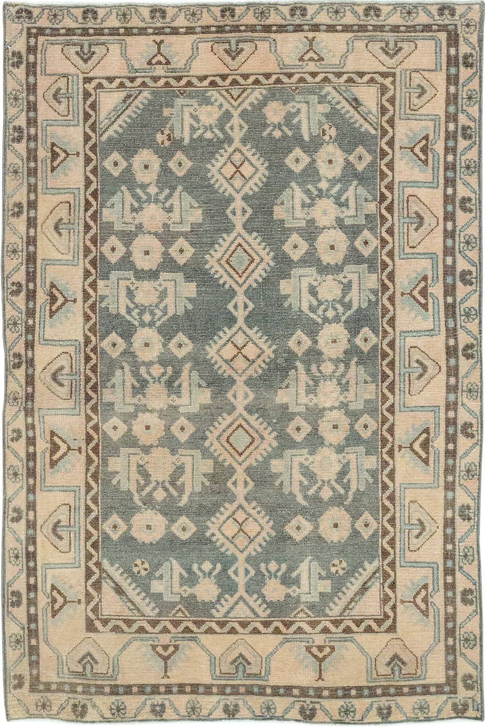 Vintage Persian Malayer Throw Rug, No.32793 - Gss