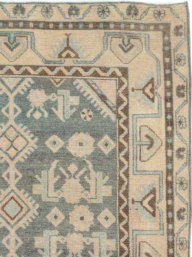Vintage Persian Malayer Throw Rug, No.32793 - Gss