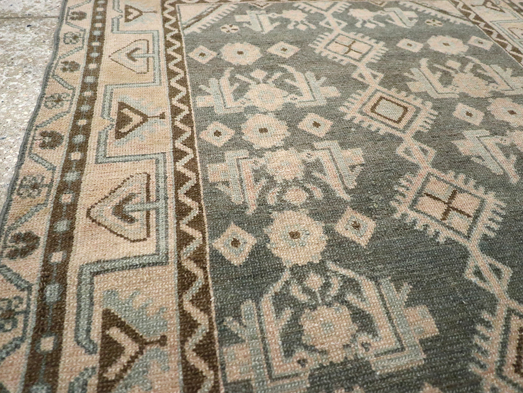 Vintage Persian Malayer Throw Rug, No.32793 - Gss