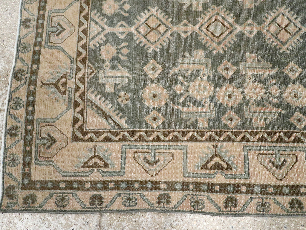 Vintage Persian Malayer Throw Rug, No.32793 - Gss