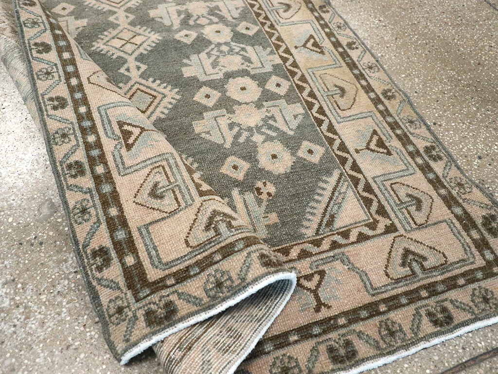 Vintage Persian Malayer Throw Rug, No.32793 - Gss